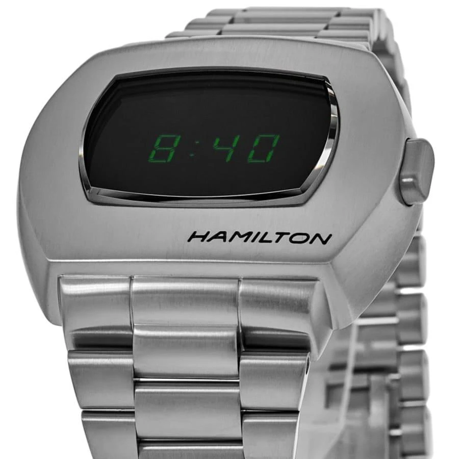 Hamilton PSR Digital Quartz Stainless Steel Men's Watch 2