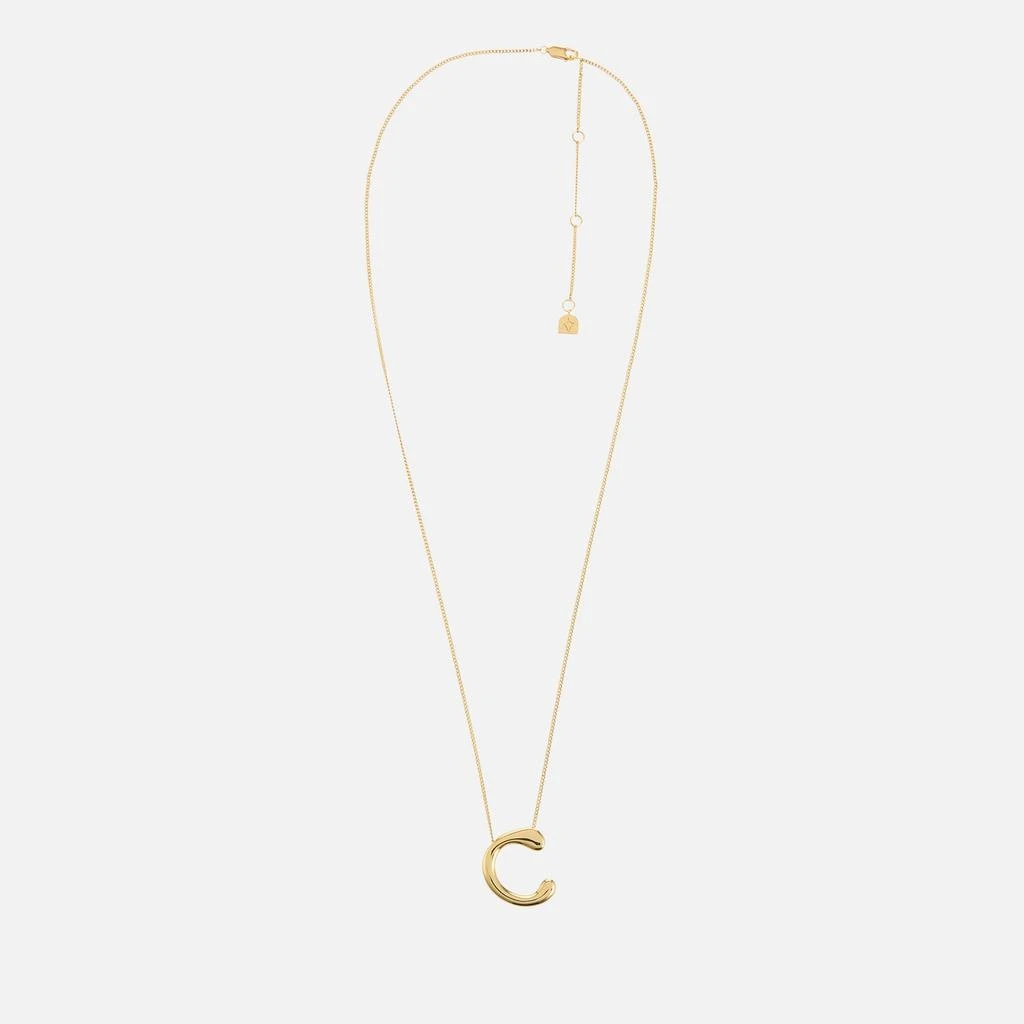 ASTRID & MIYU Astrid & Miyu Initial Bold 18K Gold-Plated Necklace 1