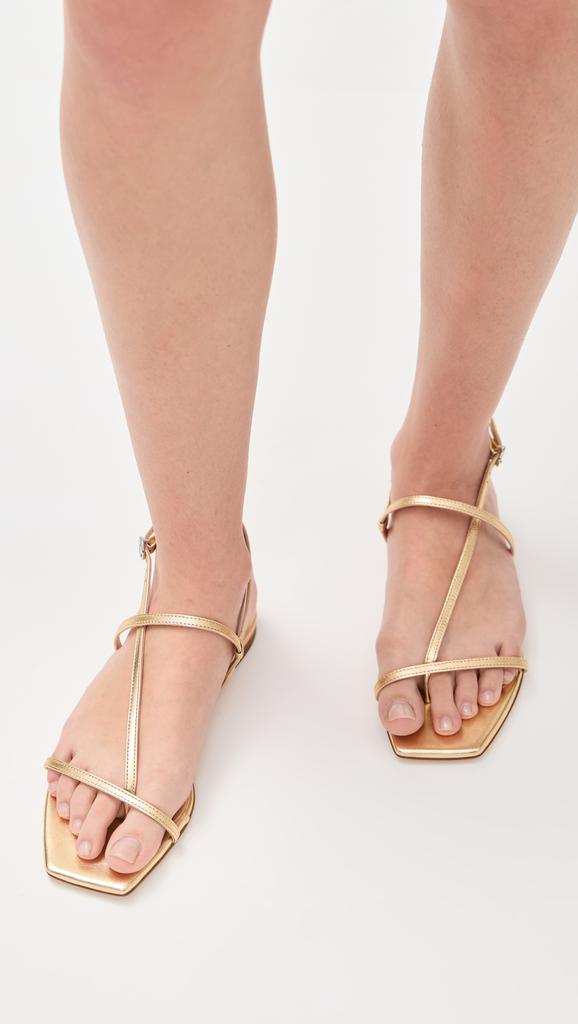 AEYDE Ella Nappa Leather Laminated Sandals