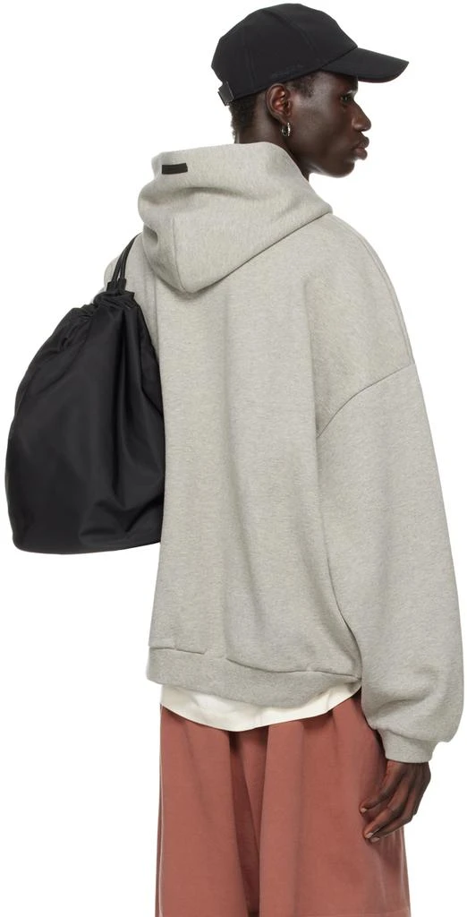 Essentials Gray Printed Logo Hoodie 3