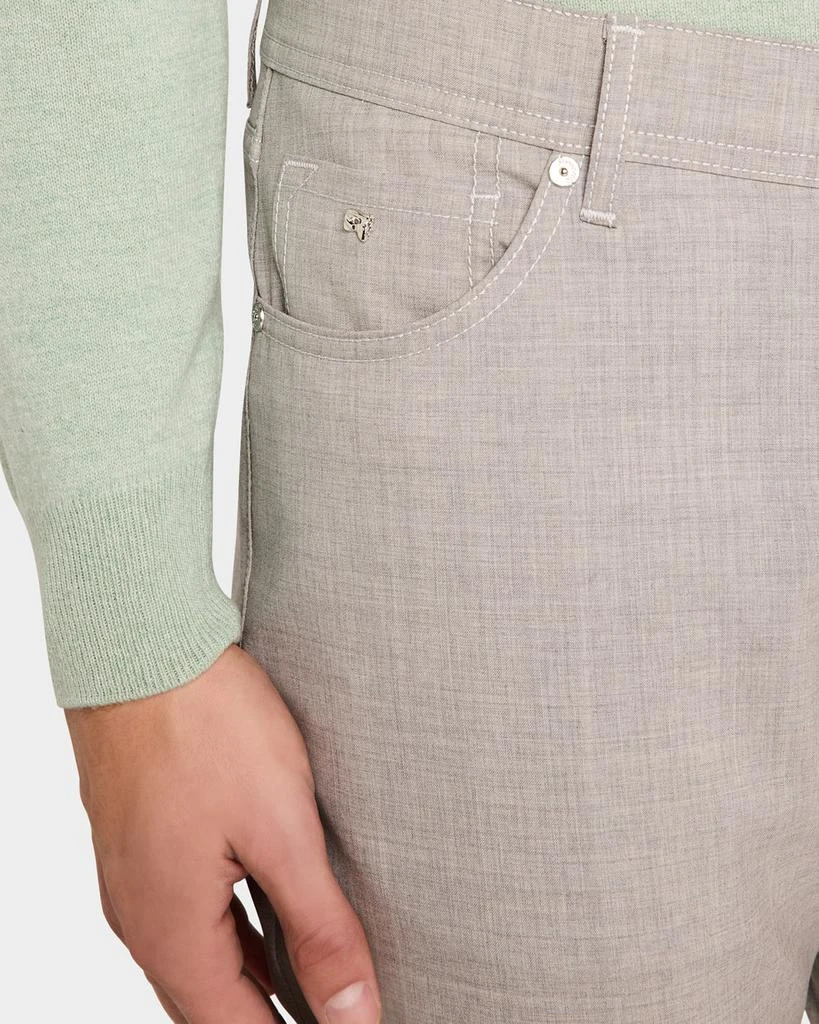 Marco Pescarolo Men's 130s Tropical Wool 5-Pocket Pants 5