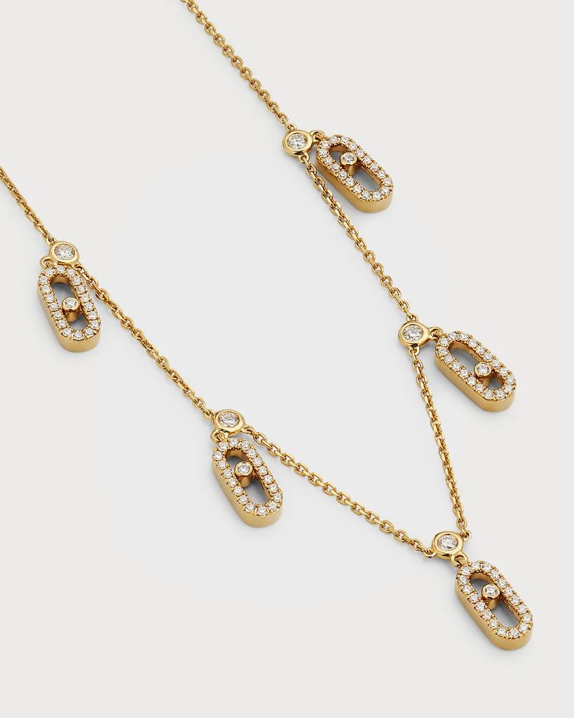 Messika Move Uno Charm Choker Necklace in 18K Yellow Gold 3