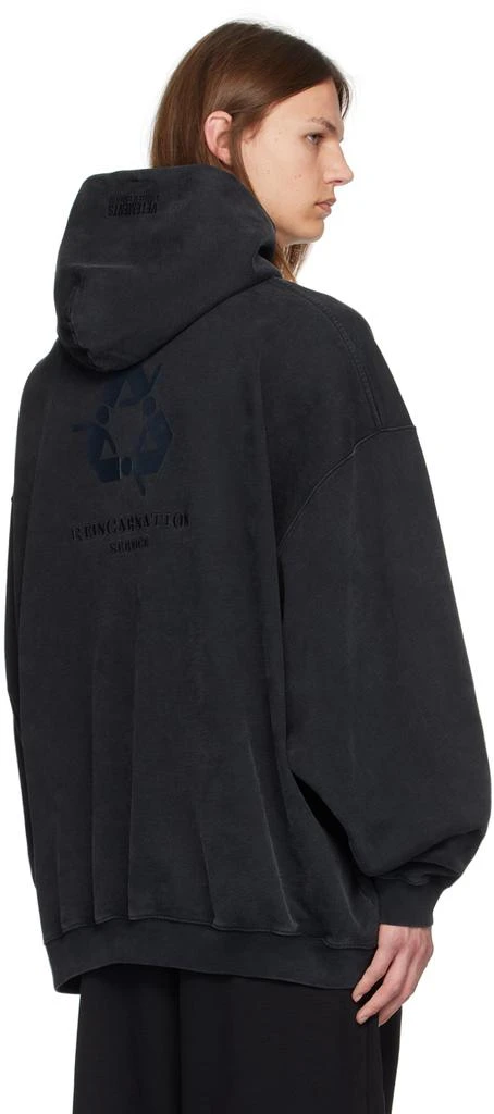 Vetements Black 'I'm Not Doing Shit Today' Hoodie 3