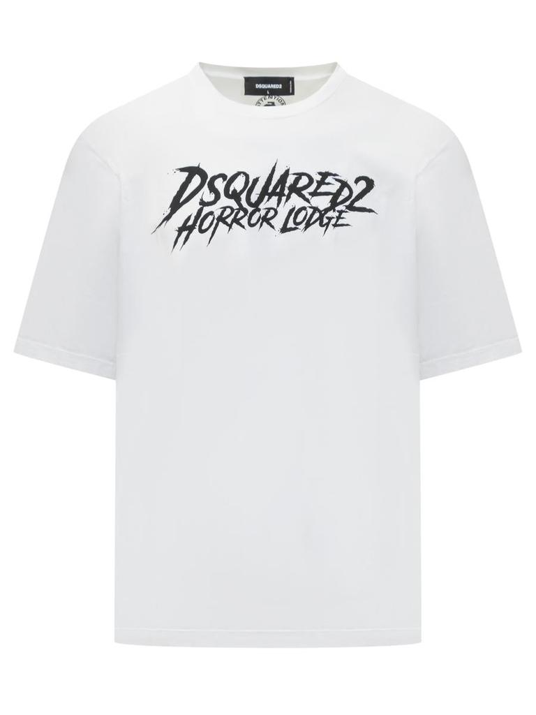 関税送料込【DSQUARED2】HORROR LODGE COOL FIT T-SHIRT 2colors Dsquared2 Horror Red Logo Cool Fit T-Shirt