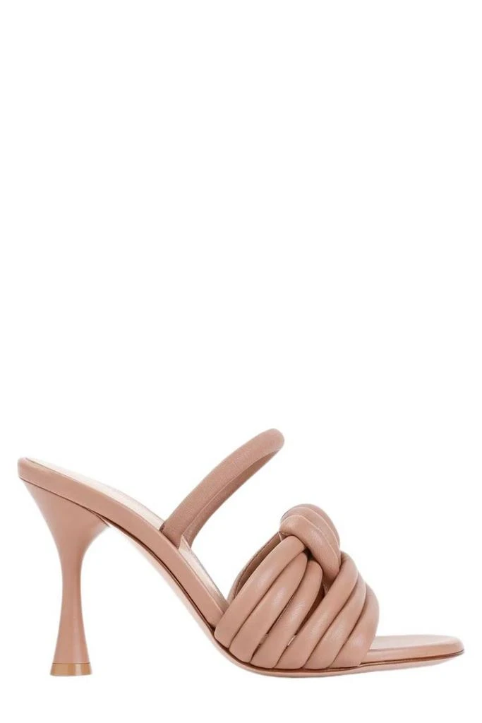 Gianvito Rossi Gianvito Rossi Ottavia Knotted Padded Tubular Strap Sandals 1