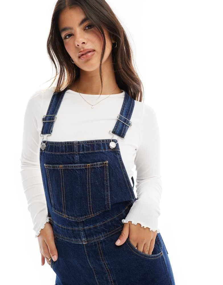 ASOS ASOS DESIGN denim dungaree in rinse wash 2