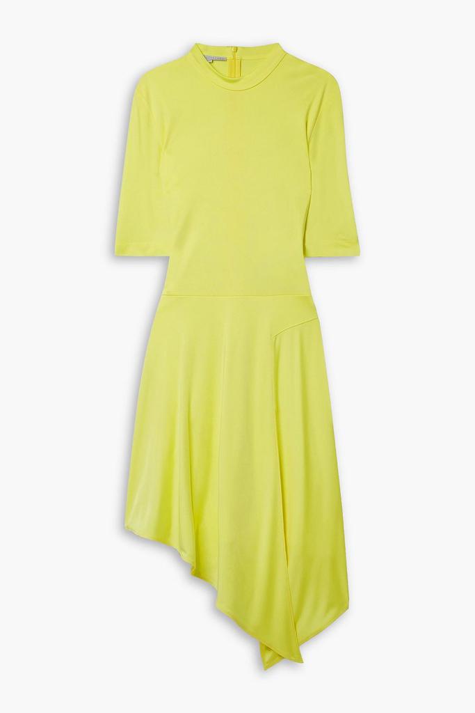 Stella McCartney Asymmetric draped stretch-jersey mini dress