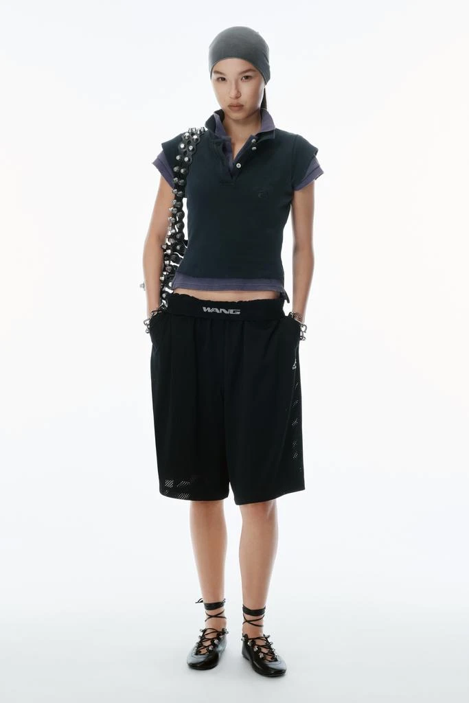 Alexander Wang Layered Shrunken Polo 4