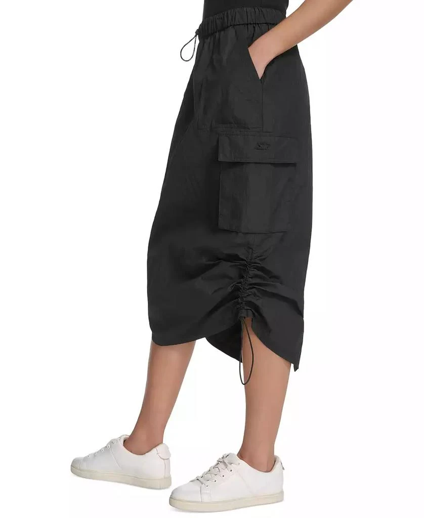 Starter Women's Solid-Color Pull-On Midi Cargo Skirt 3