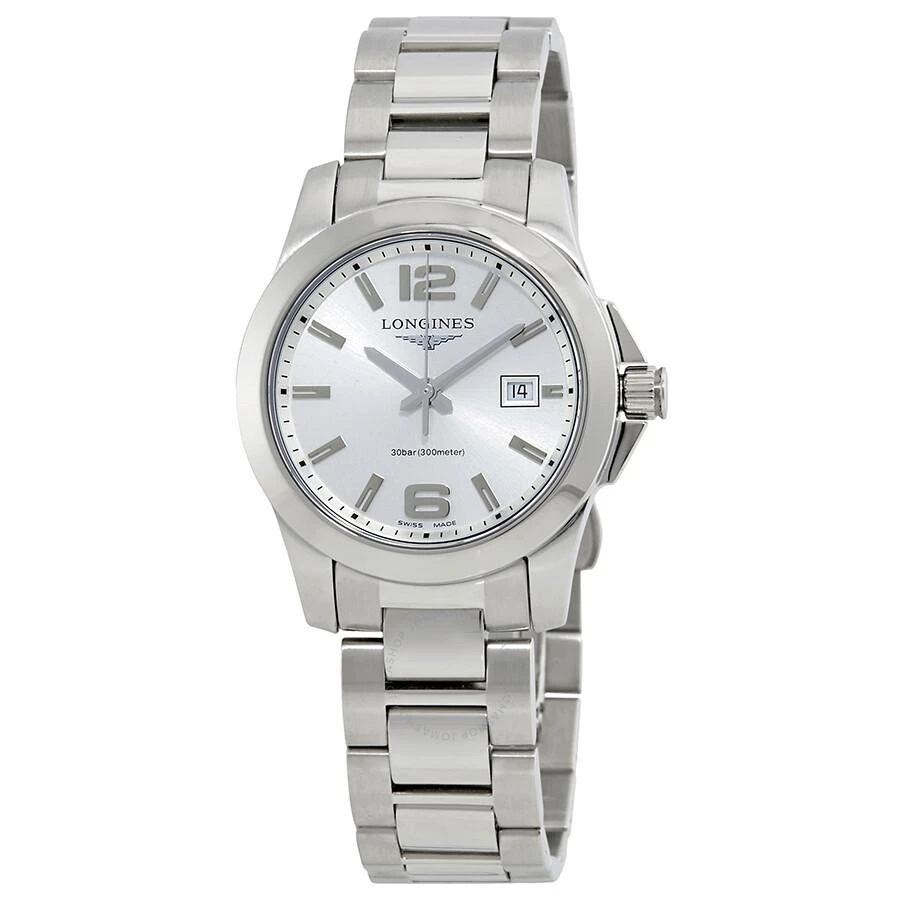 Longines Conquest Silver Dial Ladies 29.50 mm Watch L33764766 1