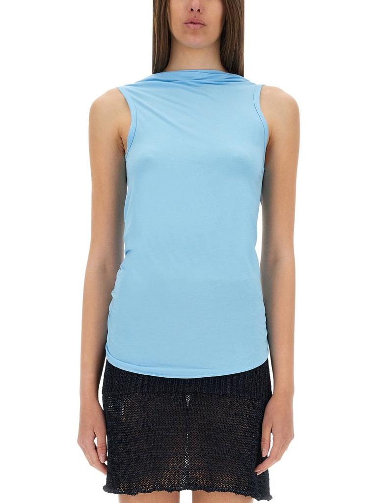 Paloma Wool Duli Asymmetrical Sleeveless Open-Back Top – On Sale