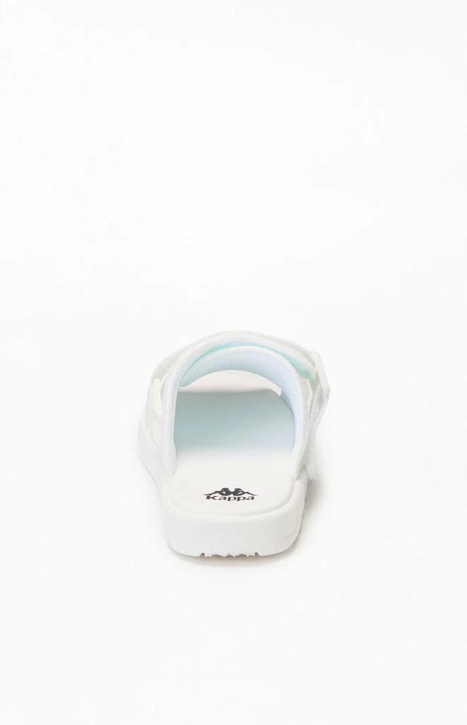 Kappa White Authentic Bastian 1 Slide Sandals 3