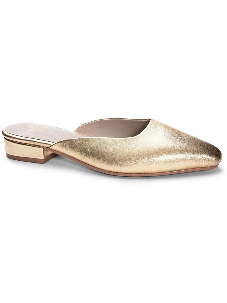 42 GOLD Alista Womens Leather Metallic Mules 1