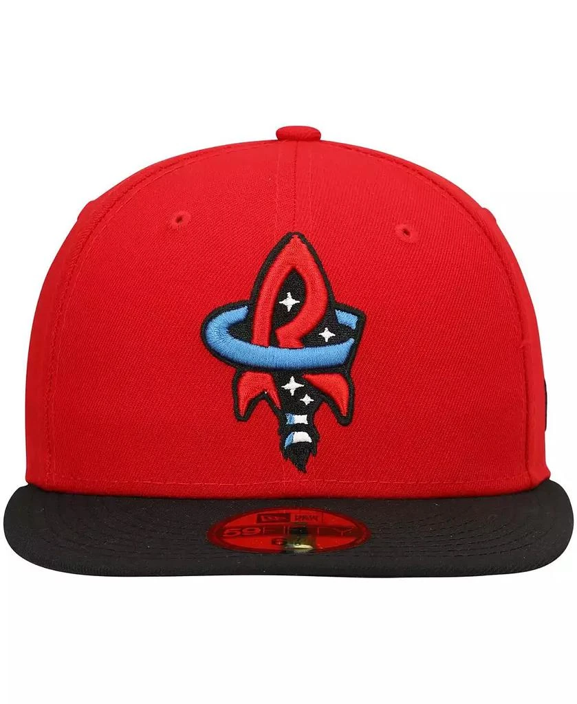 New Era Men's Red Rocket City Trash Pandas Authentic Collection Team Alternate 59FIFTY Fitted Hat 2