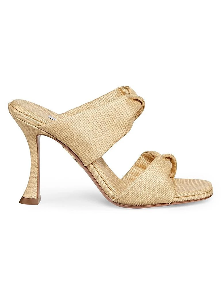 Aquazzura Twist 75MM Textured Leather Sandals 1