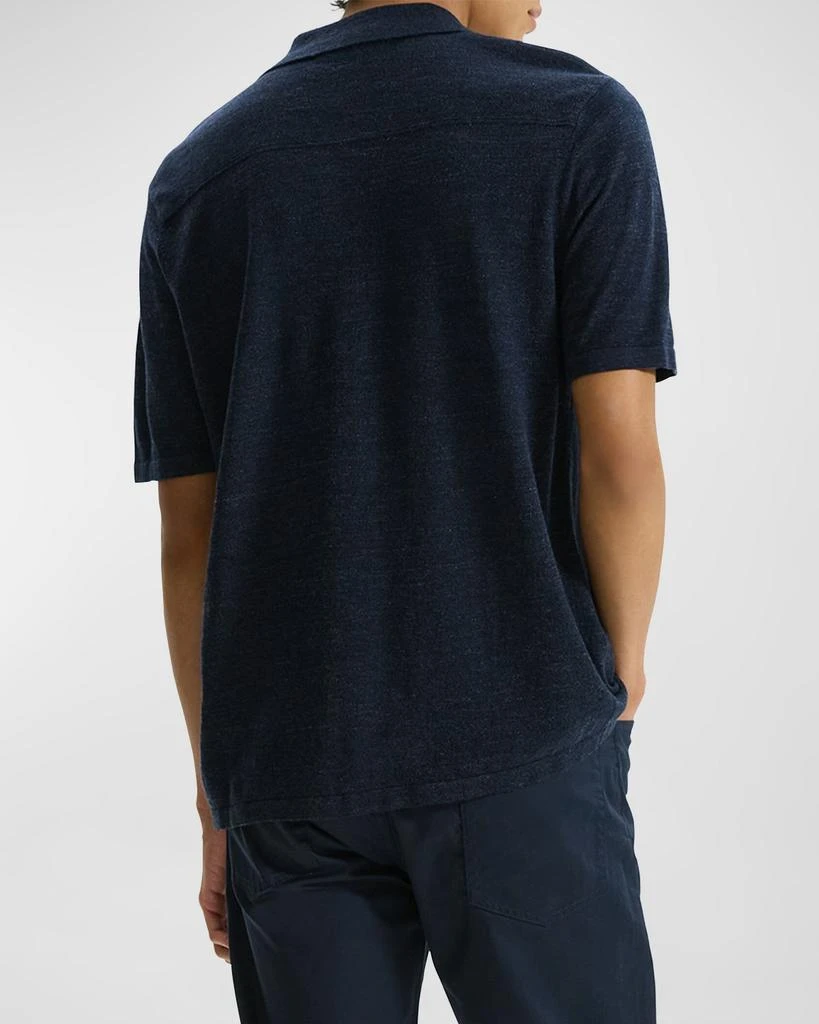 Theory Men's Linen-Blend Camp Shirt 6