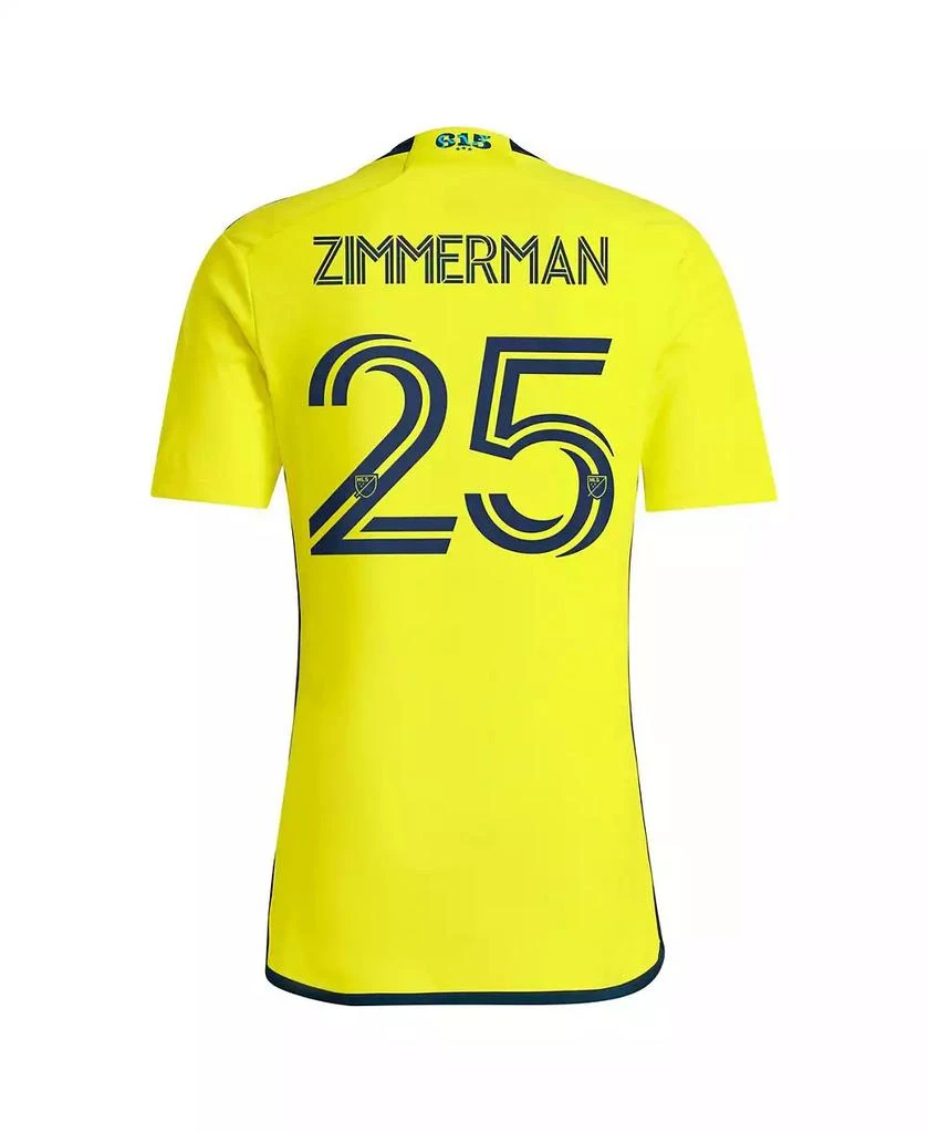 Adidas Men's Walker Zimmerman Yellow Nashville SC 2024 The 615 Kit Replica Player Jersey 3