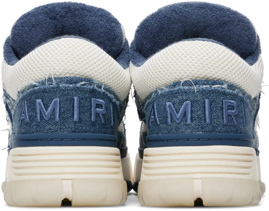 AMIRI Indigo & White Vintage Denim MA-1 Sneakers 2