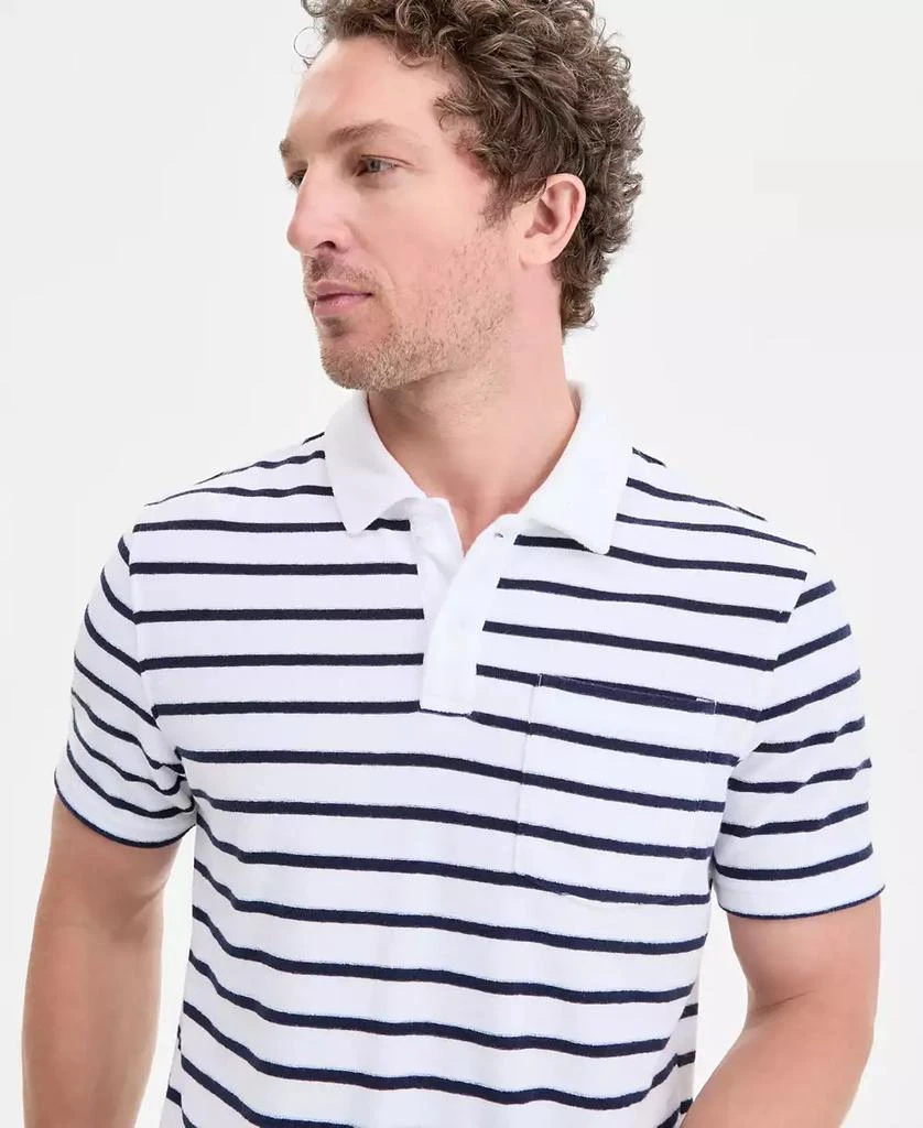 Club Room Men's Bengal Striped Terry Cloth Short-Sleeve Polo Shirt, Exclusively at Macy's 2