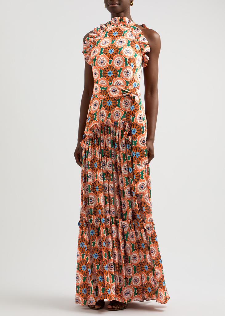 BORGO DE NOR Tatiana floral-print maxi dress