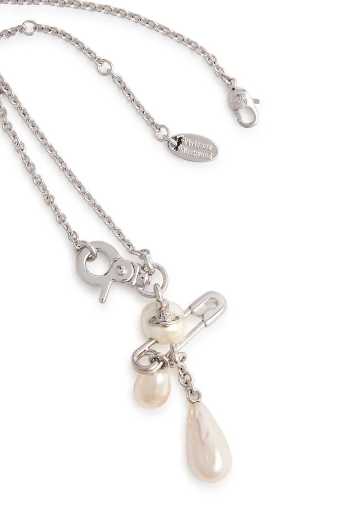 Vivienne Westwood Claude small pearl drop necklace 4