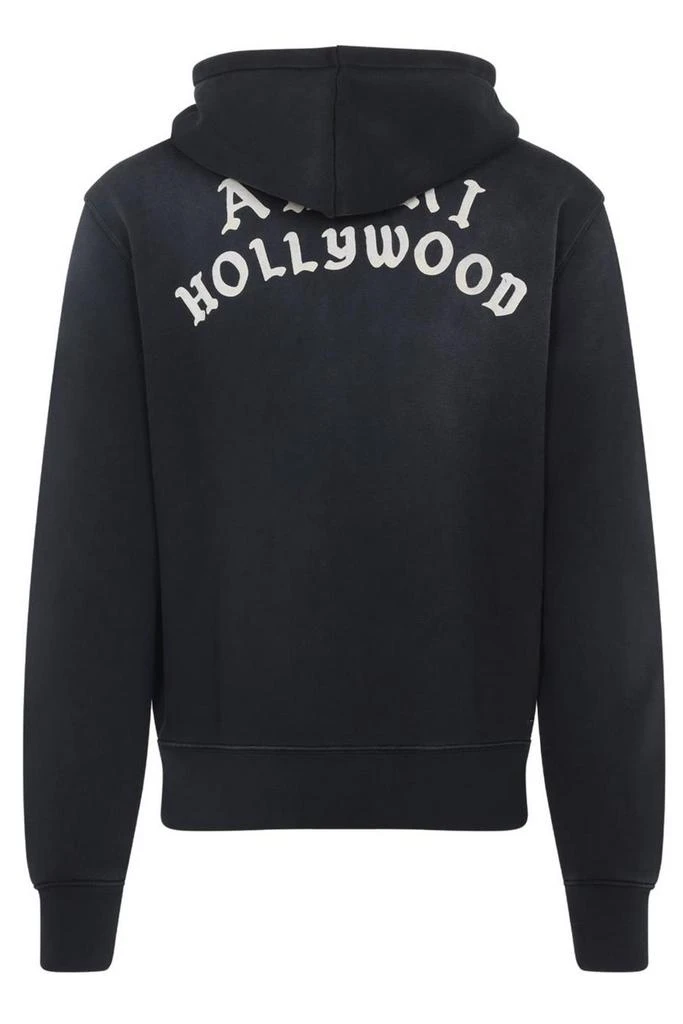 AMIRI Amiri Hollywood Printed Zip-Up Drawstring Hoodie 2
