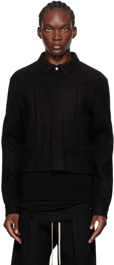 Rick Owens Black Porterville Alice Strobe Jacket 1