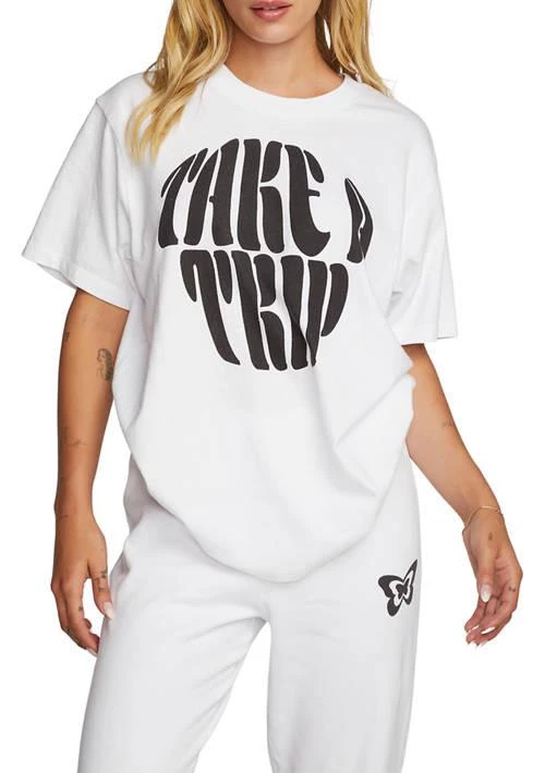Chaser Womens Take A Trip Lennox Short Sleeve Crew Neck T Shirt 1
