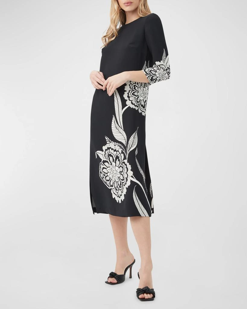 slim fit dress slacks Trina Turk Edina Jacquard Dress main image 1