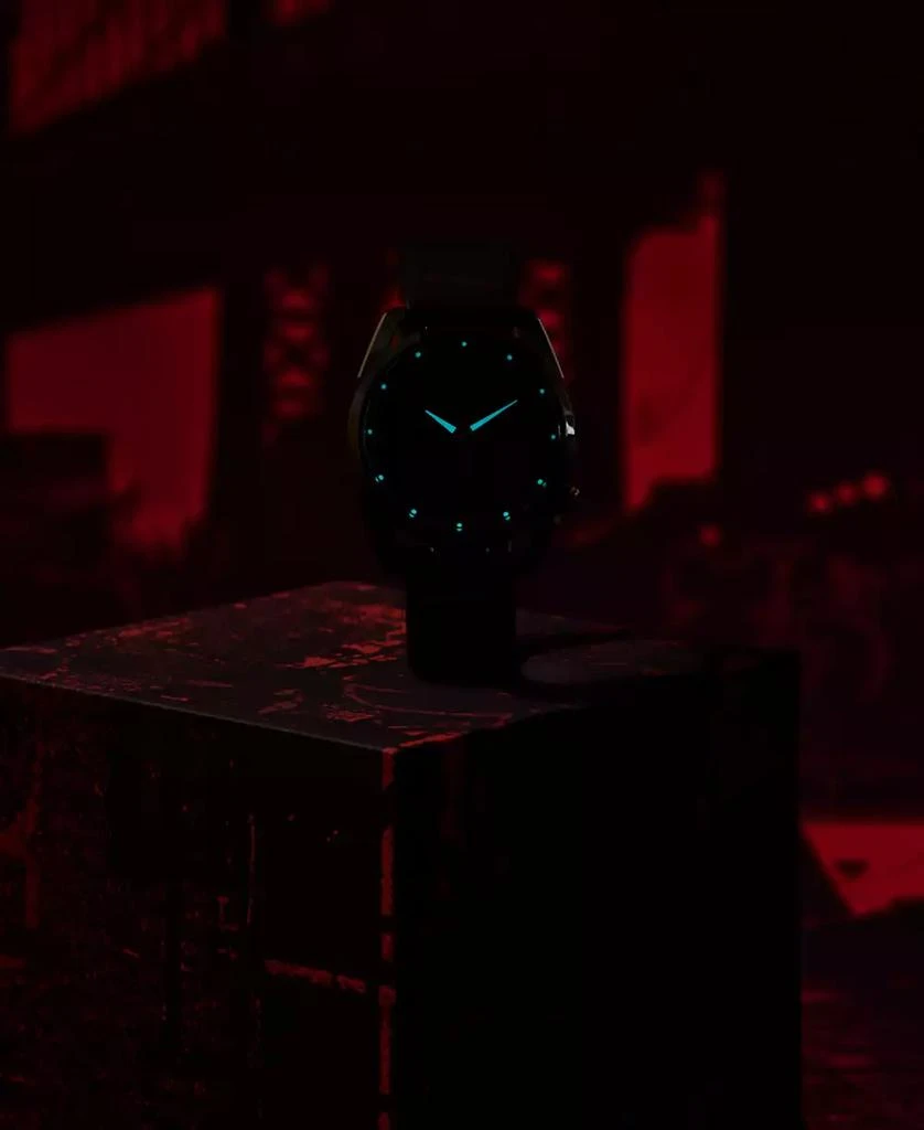 Citizen Eco-Drive Men's Marvel Miles Morales Black Leather Strap Watch 42mm 7