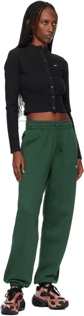 NIKE Green Sportswear Phoenix High-Waisted Sweatpants 4