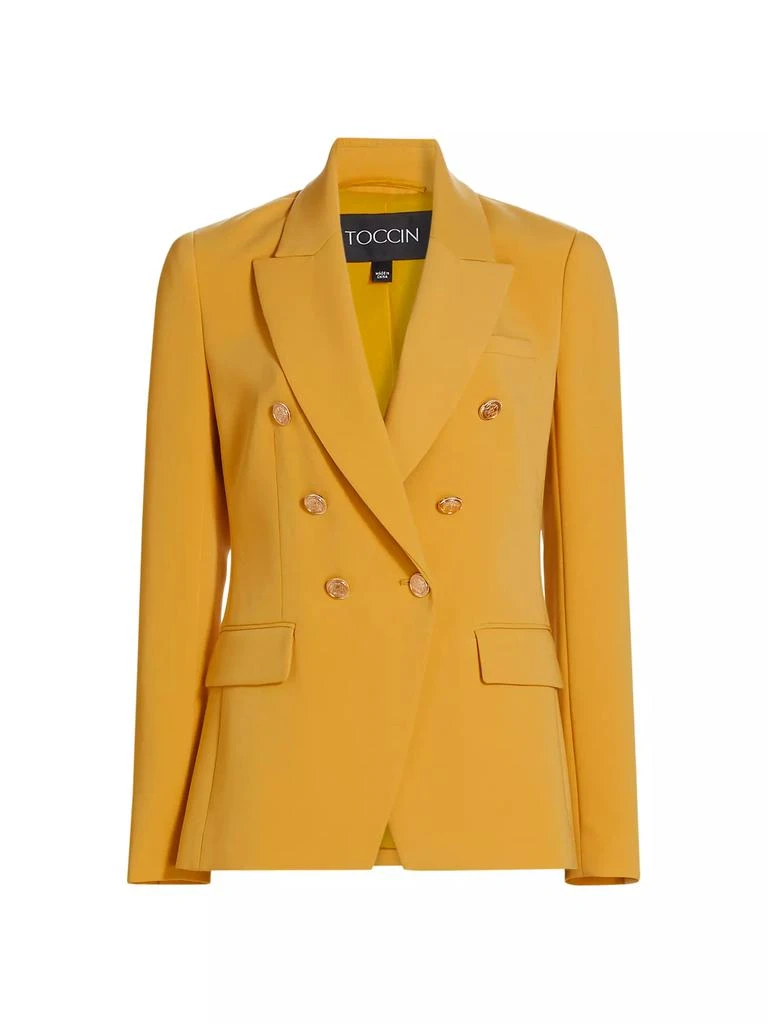Toccin Kylie Double-Breasted Cutaway Blazer 1