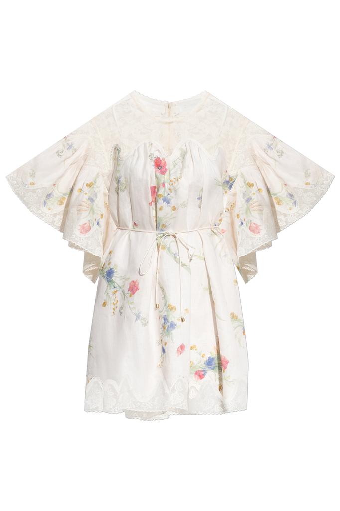 【Zimmermann】Waverly floral cotton wrap dress Waverly floral cotton wrap dress in black - Zimmermann