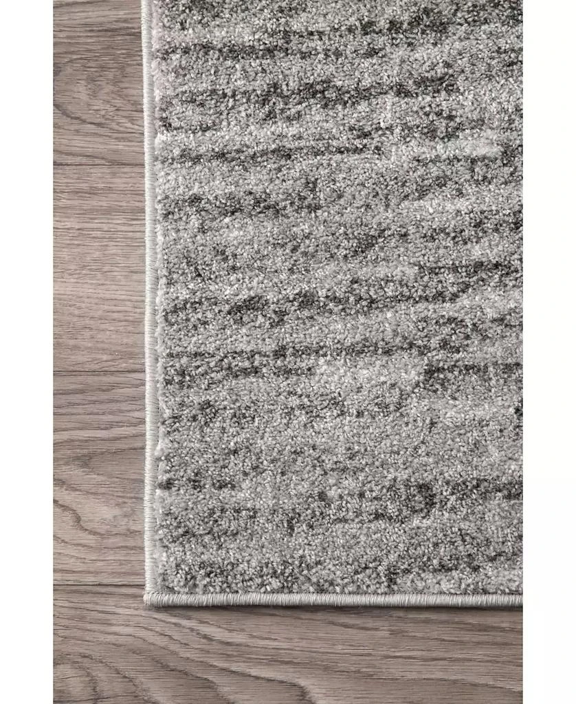 nuLOOM Smoky Contemporary Sherill Ripple Gray 4' x 6' Area Rug 3