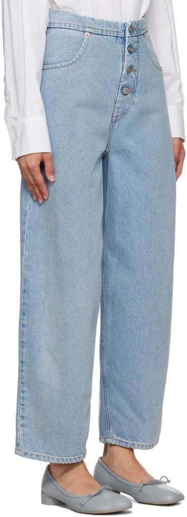 MM6 Blue Button-Fly Jeans 2