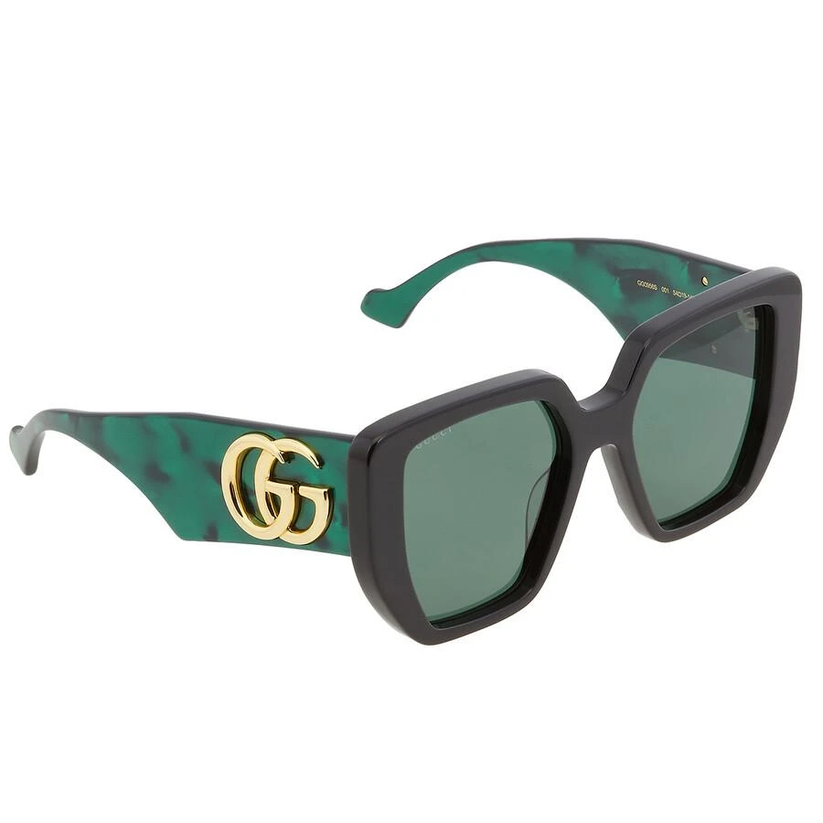 Gucci Green Geometric Ladies Sunglasses GG0956S 001 54  display picture 1