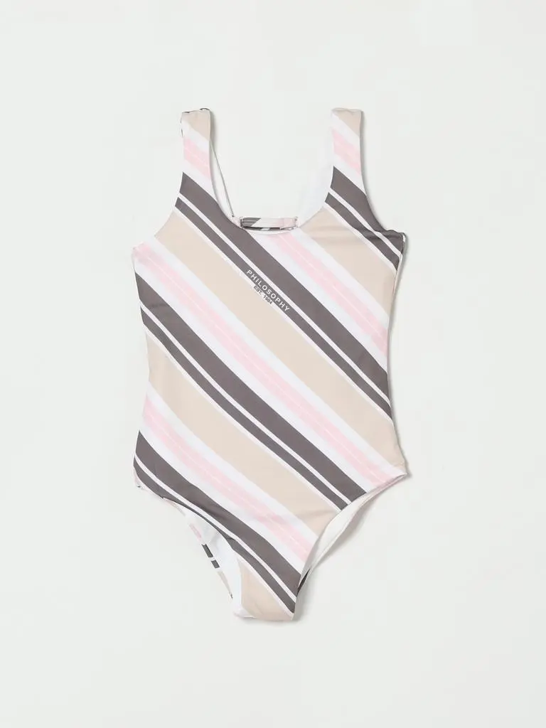 PHILOSOPHY di LORENZO SERAFINI Philosophy Di Lorenzo Serafini Striped Polyamide One-Piece Swimsuit