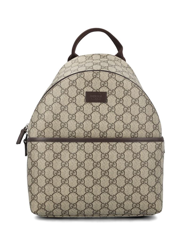 Shop Gucci Kids Logo Patch Zip-Up Backpack on Sale at BeyondStyle