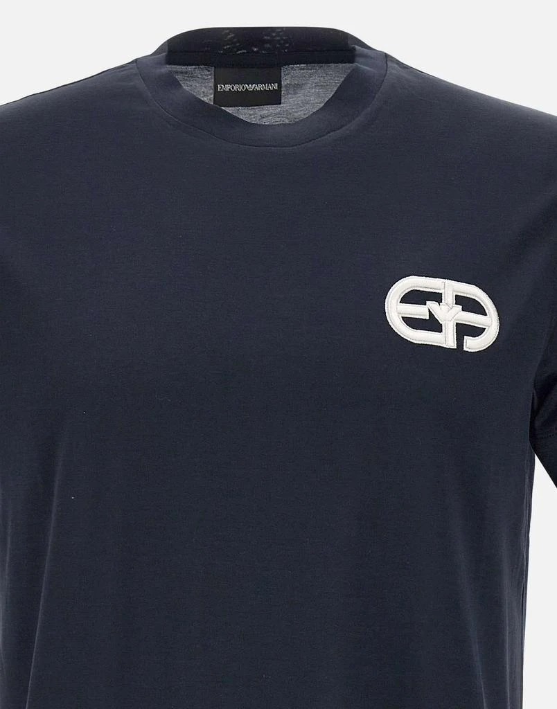 Emporio Armani Cotton and lyocell t-shirt 5