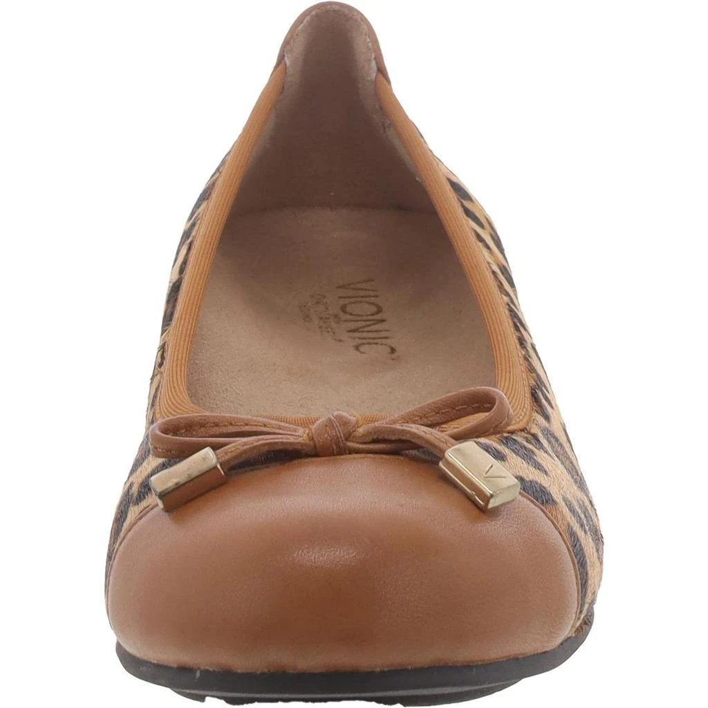VIONIC Minna Womens Calf Hair Leopard Print Ballet Flats 2