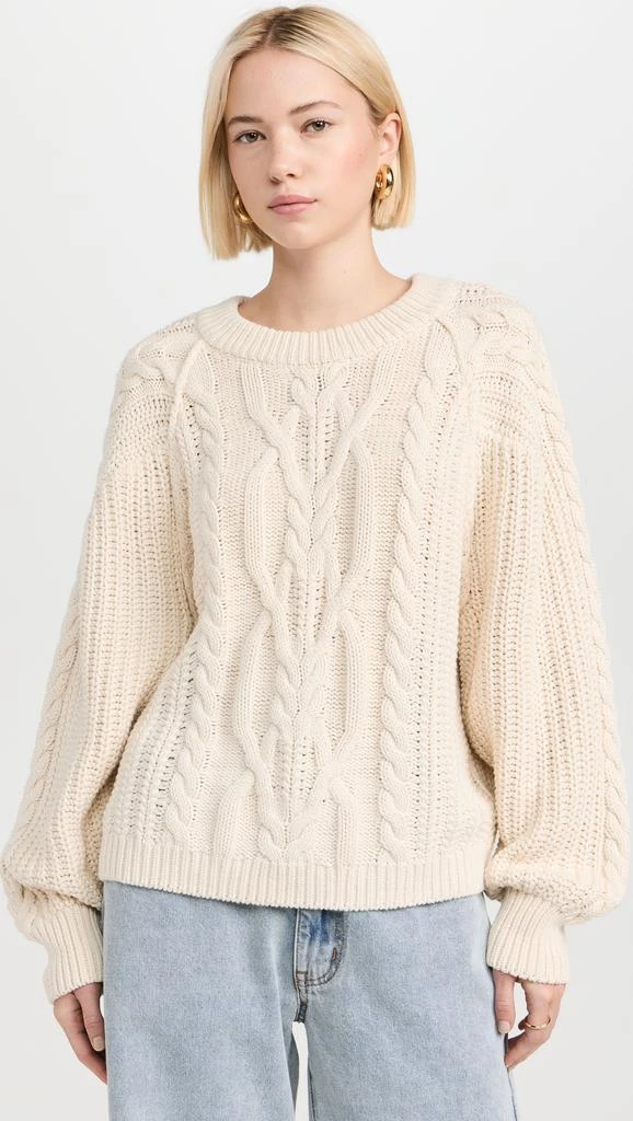 Free People Frankie Cable Pullover 1
