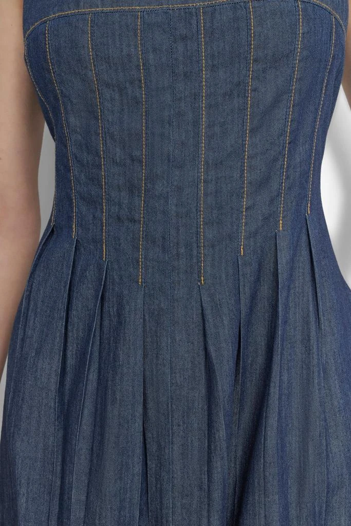 DKNY CORSET SITTED DENIM DRESS 5
