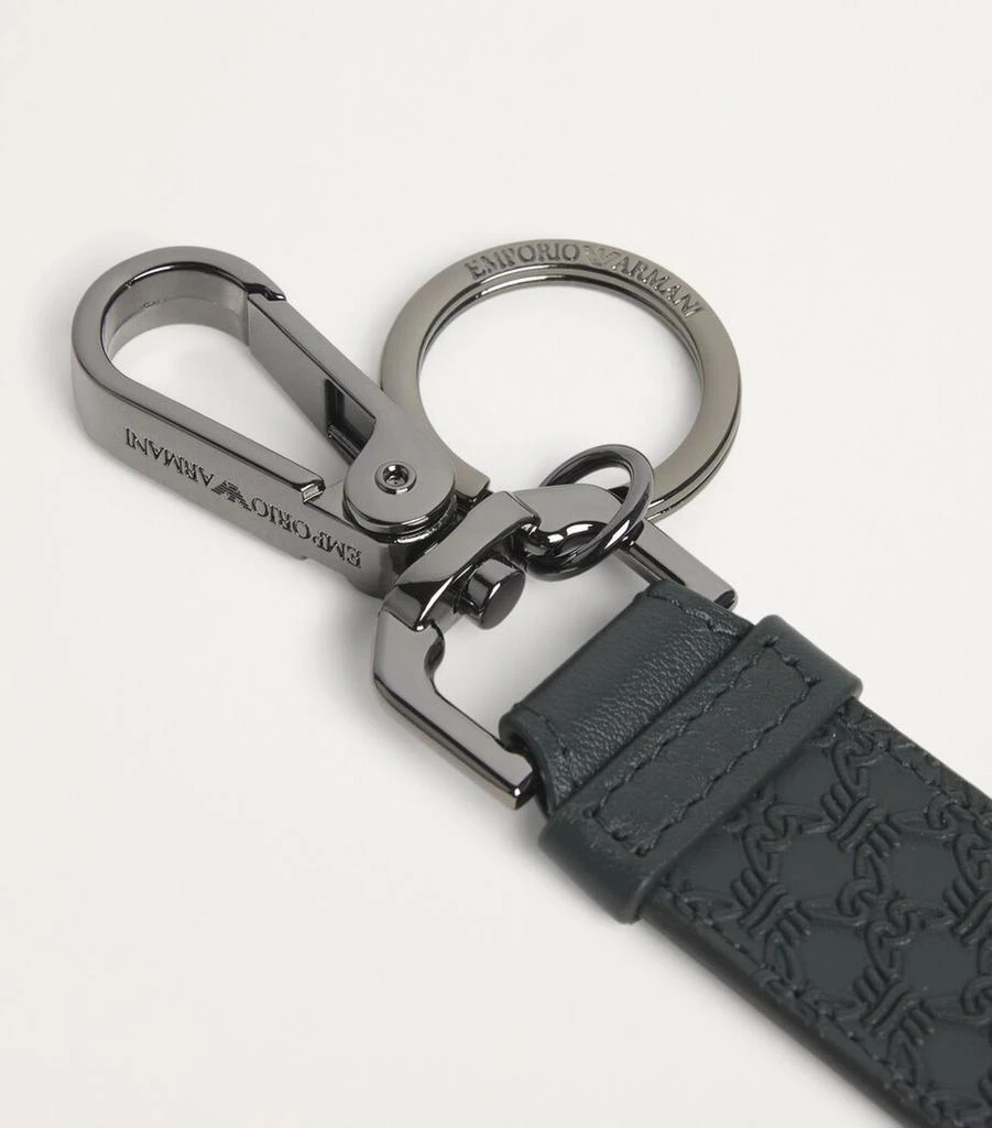 Emporio Armani Leather Keyring 2