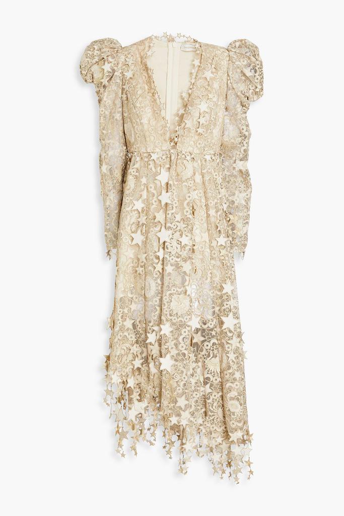 Zimmermann Embellished tulle midi dress