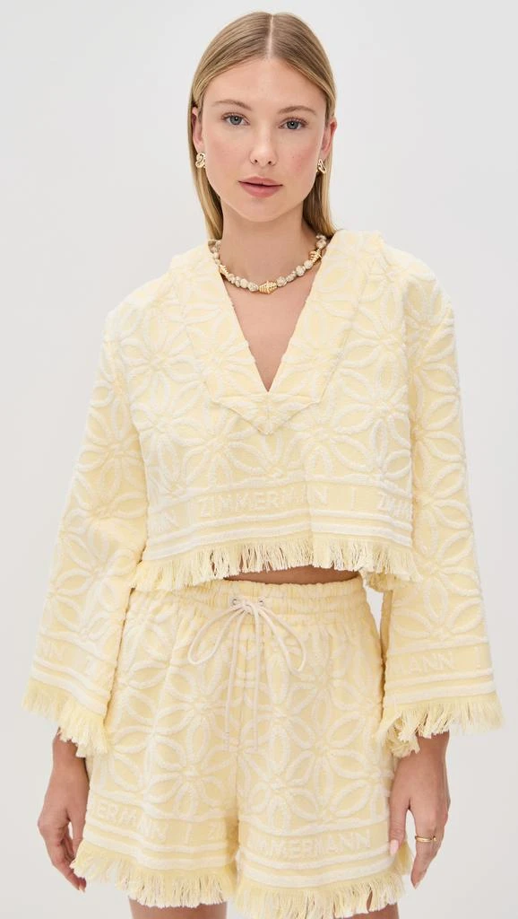 Zimmermann Coco Towelling Hooded Top 6