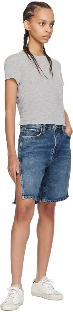 AGOLDE Blue Vida Denim Shorts 4