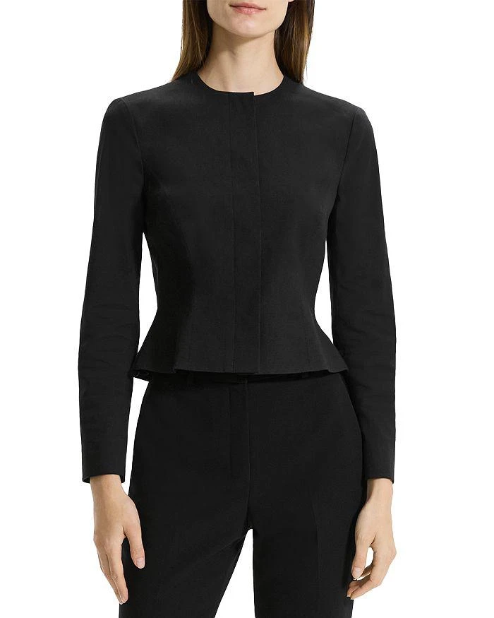 Theory Cropped Peplum Jacket 1
