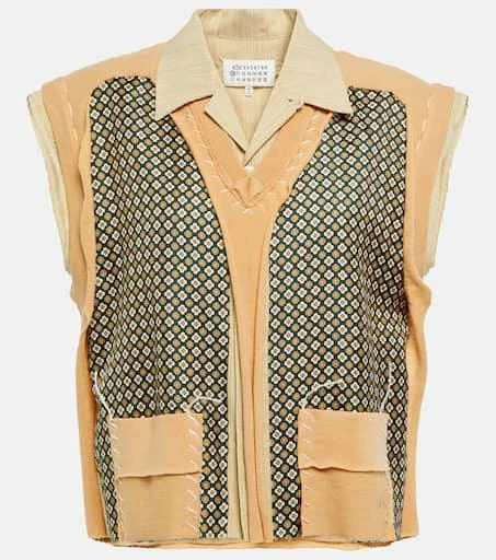 MAISON MARGIELA Printed cotton and silk shirt 1