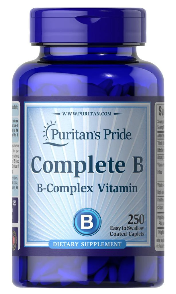 Puritan's Pride Complete B (Vitamin B Complex) 250 Tablets 1