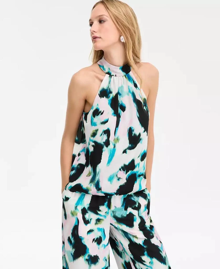 INC International Women
s Printed Halter Top, Macy
s Exclusive